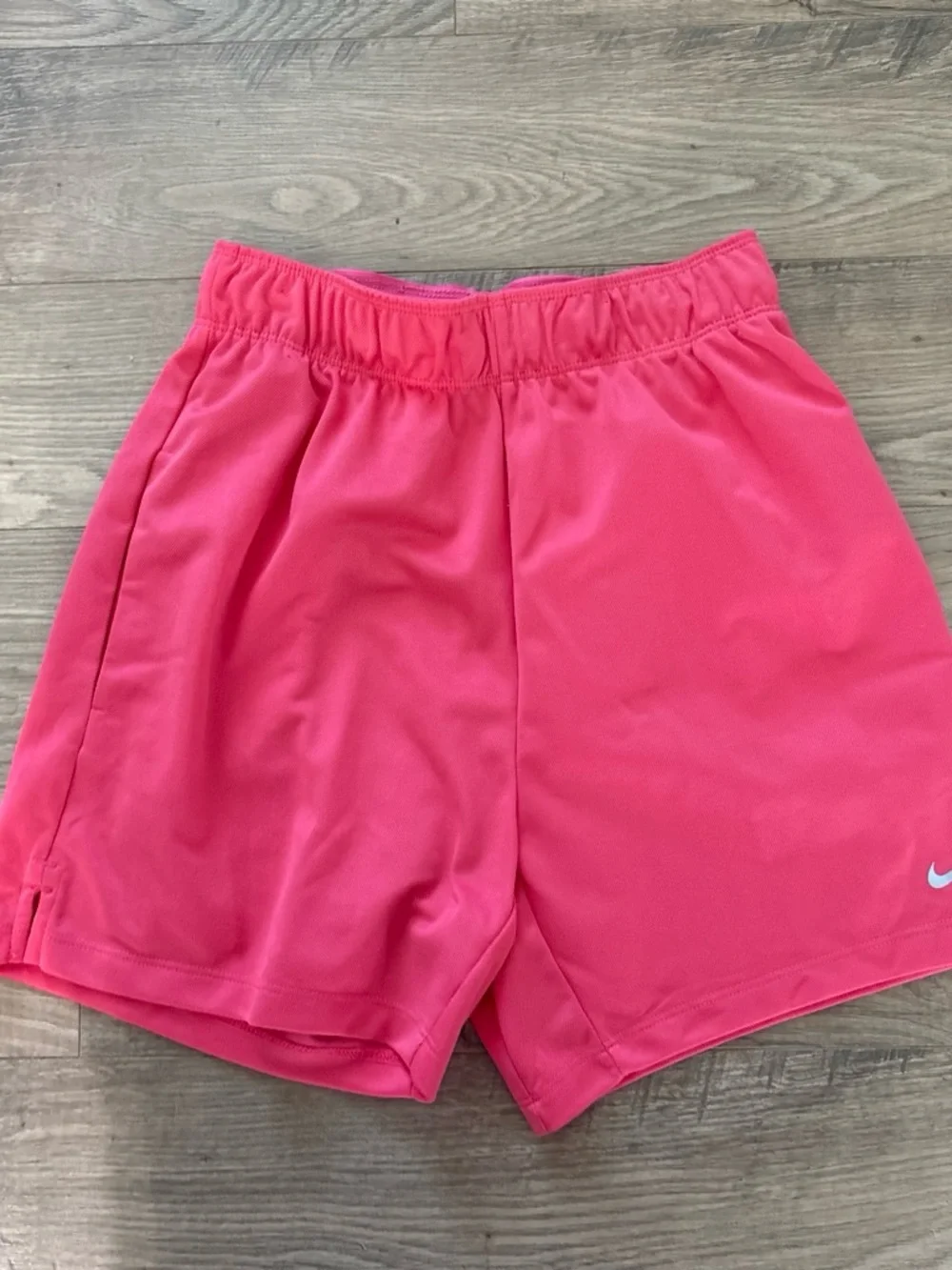 Nike Women's Hot Pink Athletic Shorts with Elastic Waist